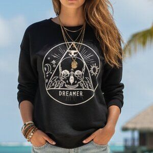 Goodie Two Sleeves Black Dreamer Graphic Sweatshirt Size Large